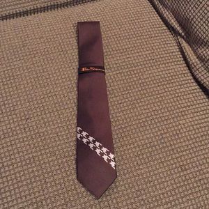 Ben Sherman brown silk tie